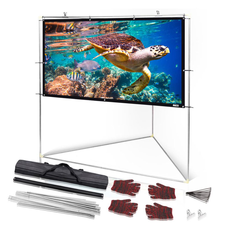 Pyle Outdoor Portable Projector Screen Projector Screen, 72"