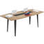 Table de bureau en forme de bateau (ne comprend pas les tabourets)