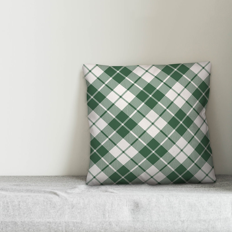  Coussin Christmas, Vert foncé, 18 po x 18 po, Intérieur