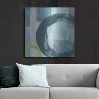 «Blue Circles II» par Linda Woods