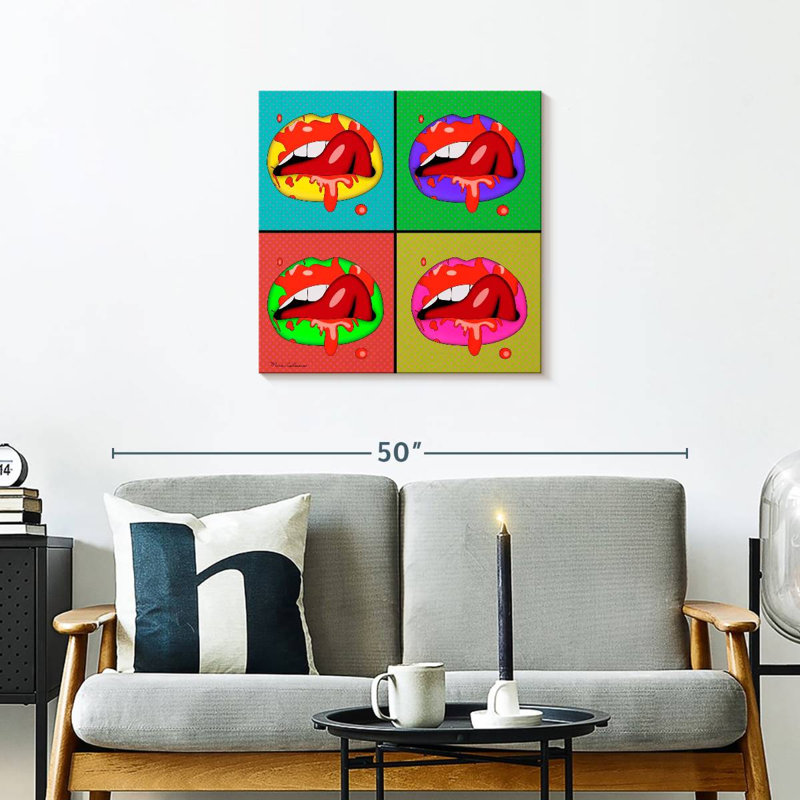 Shuttleworth Lips II, 24" H x 24" W