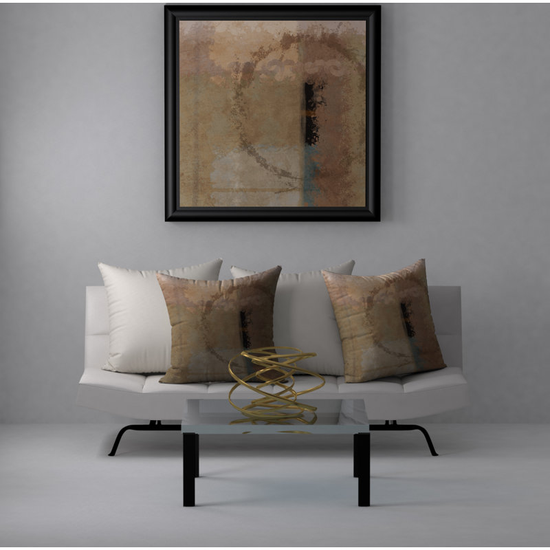 Coussin décoratif abstraite, 18" x 18"
