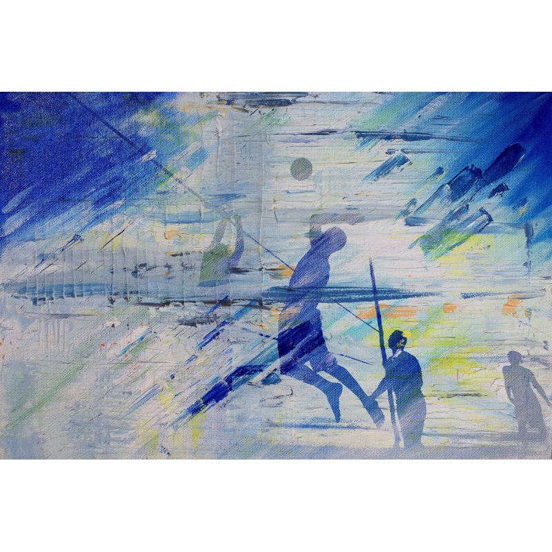 " Beach Volleyball " by Parvez Taj, 20" H x 30" W x 1.5" D