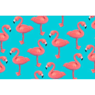 Flamingo by Ivan101 - Wrapped Canvas Print