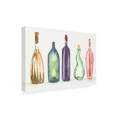 " Glass Liquor Bottles B " by Jean Plout