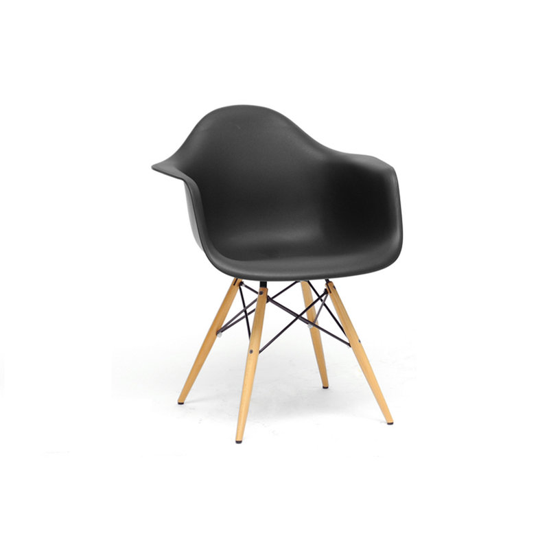 Chaise de salle à manger Brydon, Noir