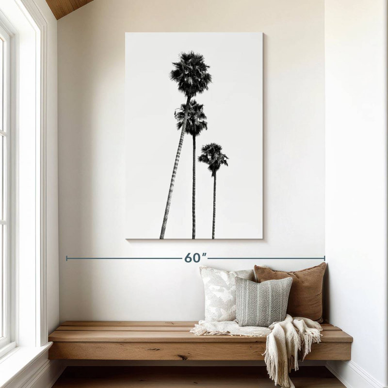 Harnek, Californie, noir, Hollywood, palmiers, H 48 po x l 32 po