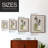 Simple Bud Vases II Framed Print - Solid Wood-1926166865-1926166866