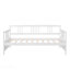 Lit de jour simple en bois avec lit gigogne simple, blanc-726252577
