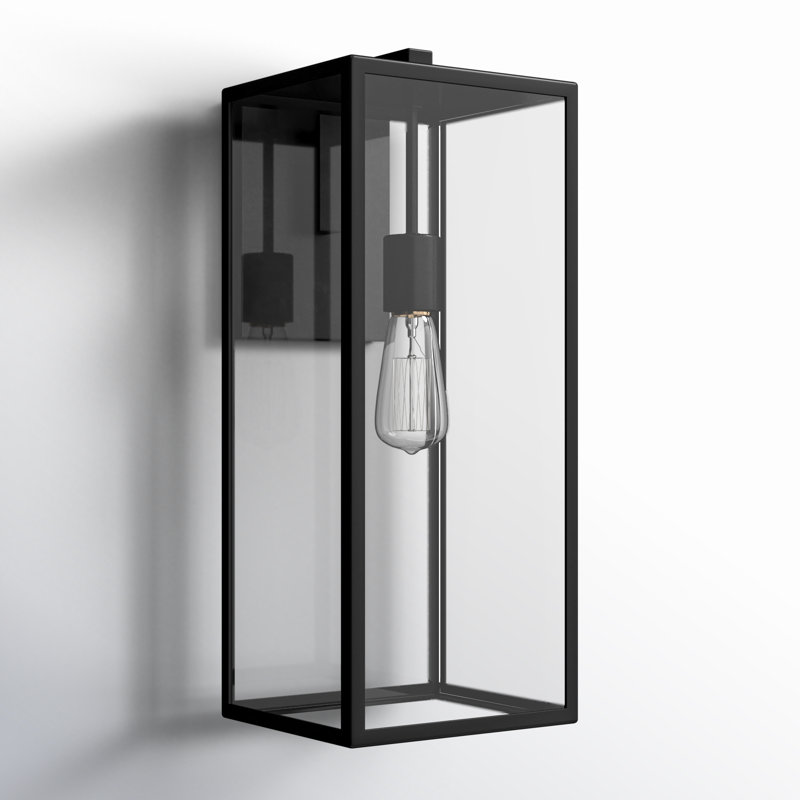 Lanterne murale d'extérieur en aluminium à intensité variable Tangier, H 17 po x l 7,5 po x P 6 po