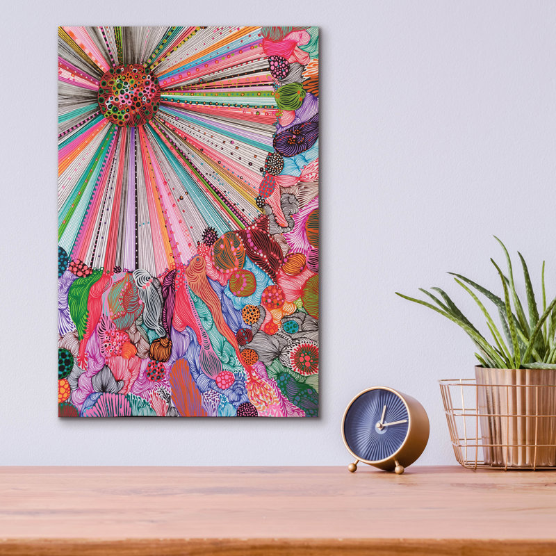 «Light Burst» par Noemi Ibarz, art mural en verre acrylique, H 16 po x l 12 po x P 0,13 po