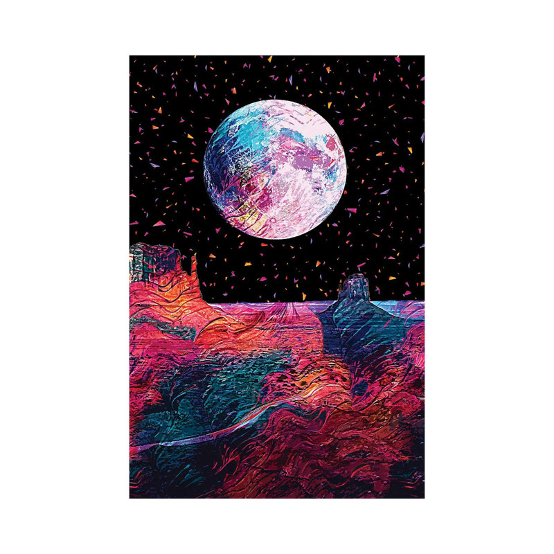 Full Moon XI 1 Piece Wrapped Canvas Wall Art, 30.48 cm H x 45.72 cm W