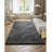Indoor Plush Area Rugs, 5 x 8 ft Soft Plush Carpet, Furry Shag Area Rugs for Living Room, Bedroom, Sunroom, Modern Home Decor Aesthetic, Non-Shedding, Non-Woven, Slip-Resistant, Dark Gray