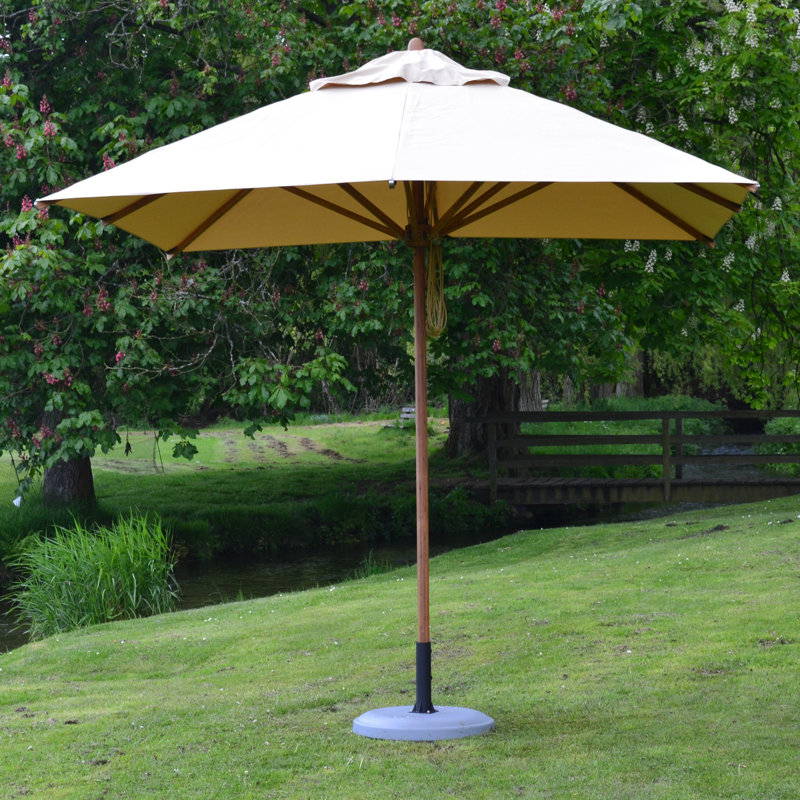 Parasol de marché Rebello, Écru, L 132 po x P 132 po