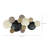 43.3" W Multi-Color Coastal Metal Wall Decor