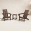 POLYWOOD® Modern Adirondack 2-Person Patio Seating Group