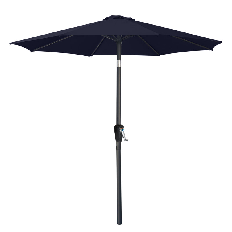 Parasol de marché Miqdad, Marine, H 108 po x l 106,3 po x P 106 po