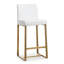 Upholstered Counter Stool with Metal Frame-2082654162-2082654167