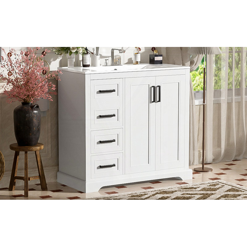Meuble-lavabo moderne 36 "avec lavabo en céramique