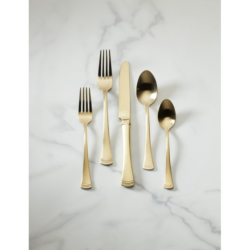 Lenox Portola 20-Piece Flatware Set, Gold