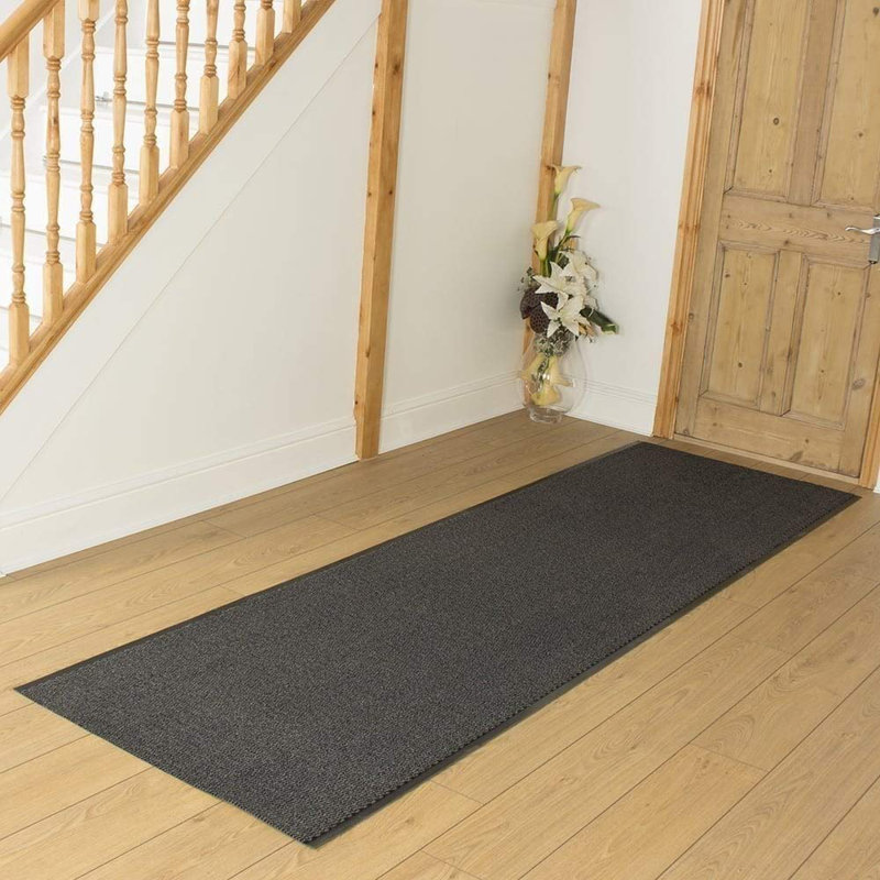 Balzer Tufted Black Indoor Rug, Rectangle 90 x 150cm