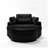 Danieal 51.2'' Wide Barrel Chair and Ottoman-443435491