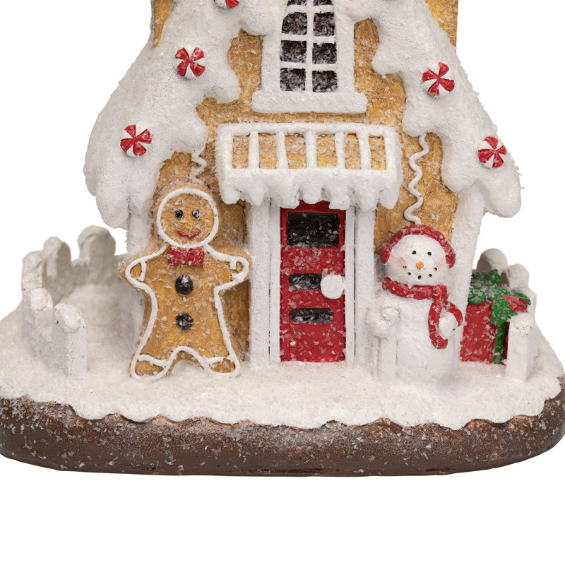 Décoration de Noël bonhomme de neige en pain d'épice avec bonhomme de neige - 11 po