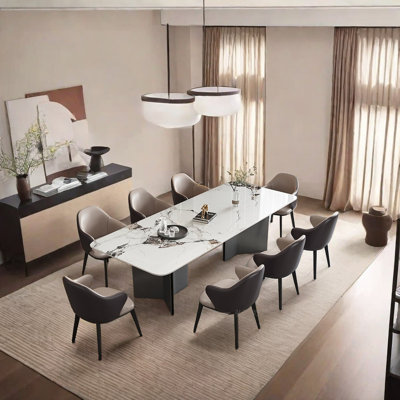Combinaison de chaise de table haut de gamme légère et luxueuse