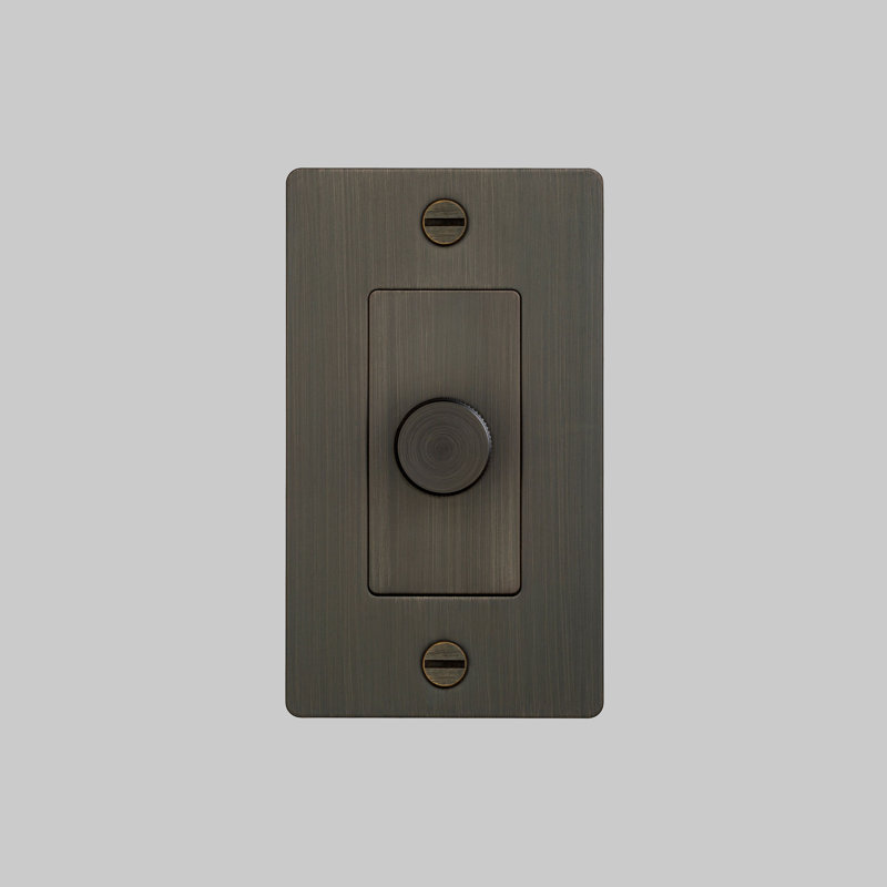 1G Dimmer / Non-Logo , Steel, 1 Gang