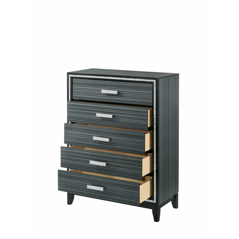Commode d'appoint Jemir, Noir