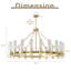Lustre 20 lumières en roue de chariot-1990371972
