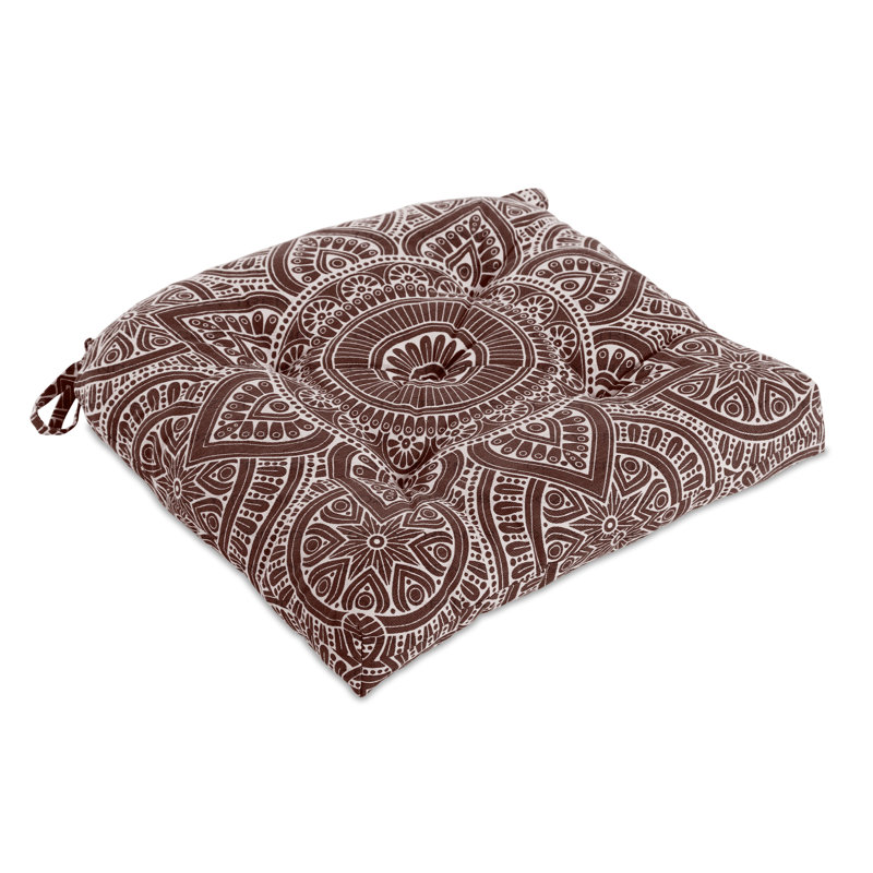 Coussin de siège en coton fait à la main, Brun