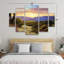 Ensemble de 5 panneaux d'art mural - "Cascade" par Anthony Casay 