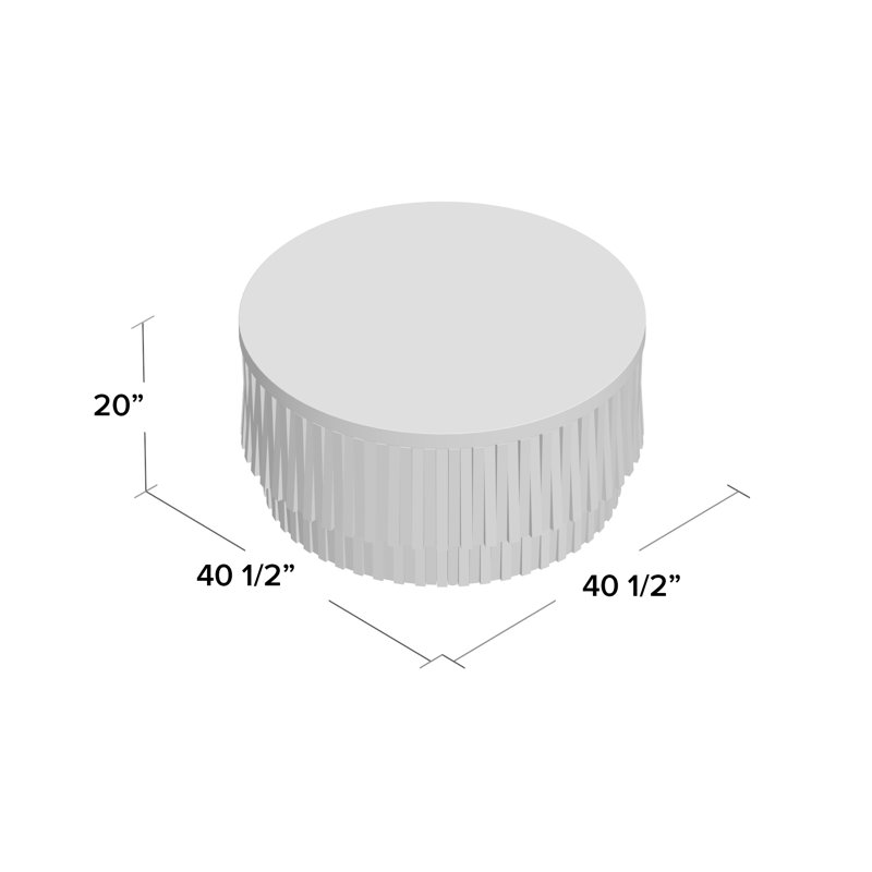 Round Teeter Totter Stone Cocktail Table