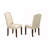 17.5'' H Linen Upholstered Dining Chair