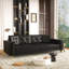 Canapé-lit gigogne de 234 cm (92,1 po), canapé-lit convertible 3 en 1 en similicuir avec accoudoirs ultra larges, canapé moderne capitonné, canapé 4 places avec 2 coussins pour salon-1311714389