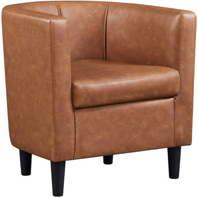 Birkan Faux Leather Armchair
