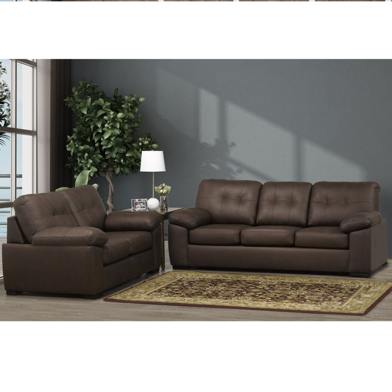 Ensemble de salon inclinable Bolonia, Polyester chocolat