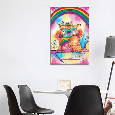 Rainbow Bird 1 Piece Painting on Canvas