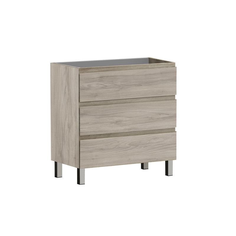 Base de meuble-lavabo simple Costa 32 seulement, Pin