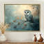 Gentle Owl at Night - hibou, art mural-452585583-452585577-452585589