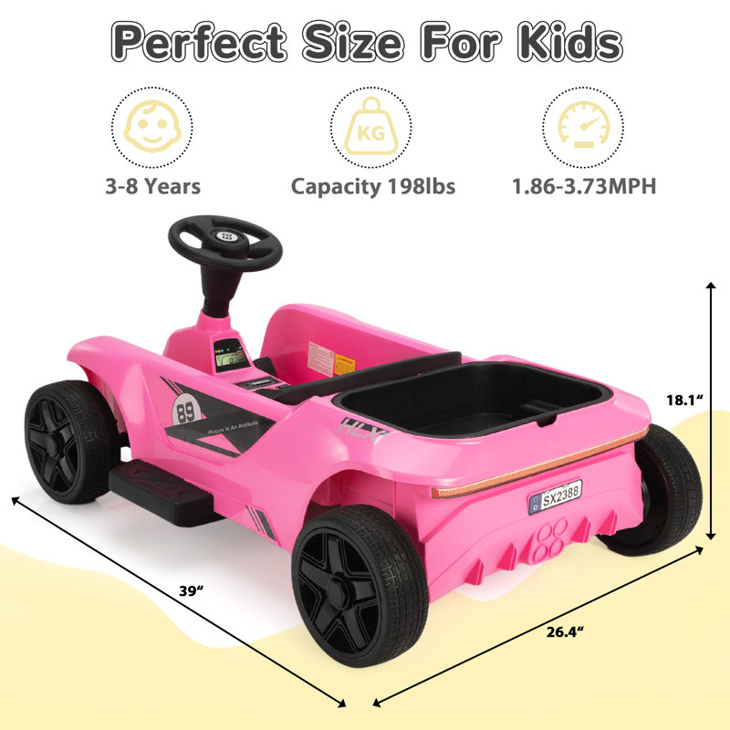 Voiture électrique 24V avec jouets pour enfants 2 places avec télécommande pour tout-petits 3-8 ans