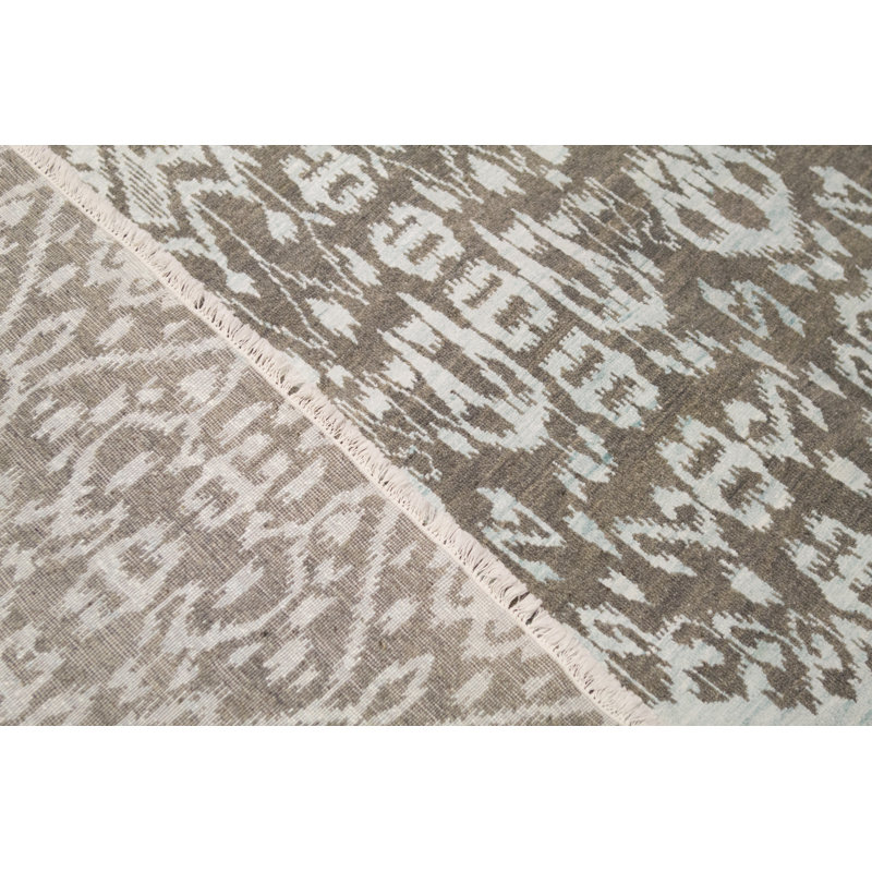 Hand Knotted Wool Geometric Area Rug