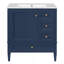 Meuble-lavabo avec lavabo en céramique, meuble-lavabo avec 3 tiroirs-119987454