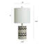 Lampe de table 19,25 po Burdman