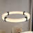 23.6-Inch Round LED Marble Chandeliers