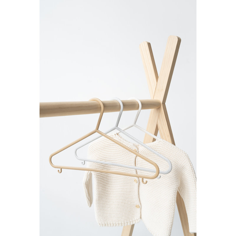 3 Sprouts Wheat Straw Plastic Baby Hangers - 30 Pack Assorted Colors