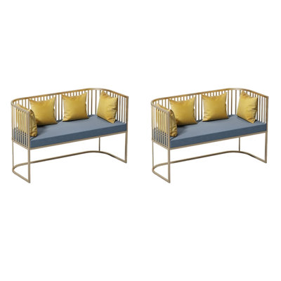 Banc rembourré en similicuir Modern Modern