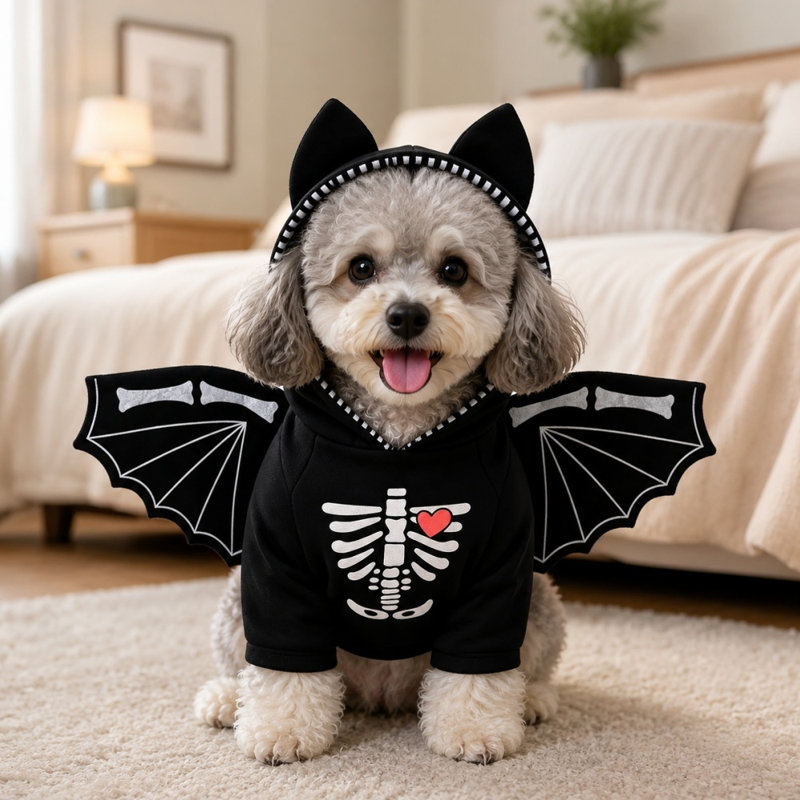 Déguisement de chien chauve-souris Halloween, H 2,36 po x l 13,78 po x P 12,6 po