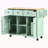 Kitchen Cart With Rubber Wood Drop-Leaf Countertop ,Cabinet Door Internal Storage Racks,Kitchen Island On 5 Wheels With Storage Cabinet And 3 Drawers For Dinning Room-1381994249
